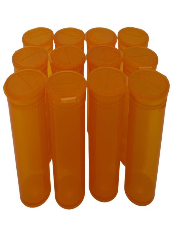 كومفرت أكسيس عبوات حبوب فارغة محكمة الإغلاق متعددة الاستخدامات بأغطية مفصلية، منظم زجاجات بلاستيكية سعة 13 درام للمكملات الغذائية والفيتامينات والأدوية، عبوة من 12 قطعة (لون كهرماني شفاف) - Image 2